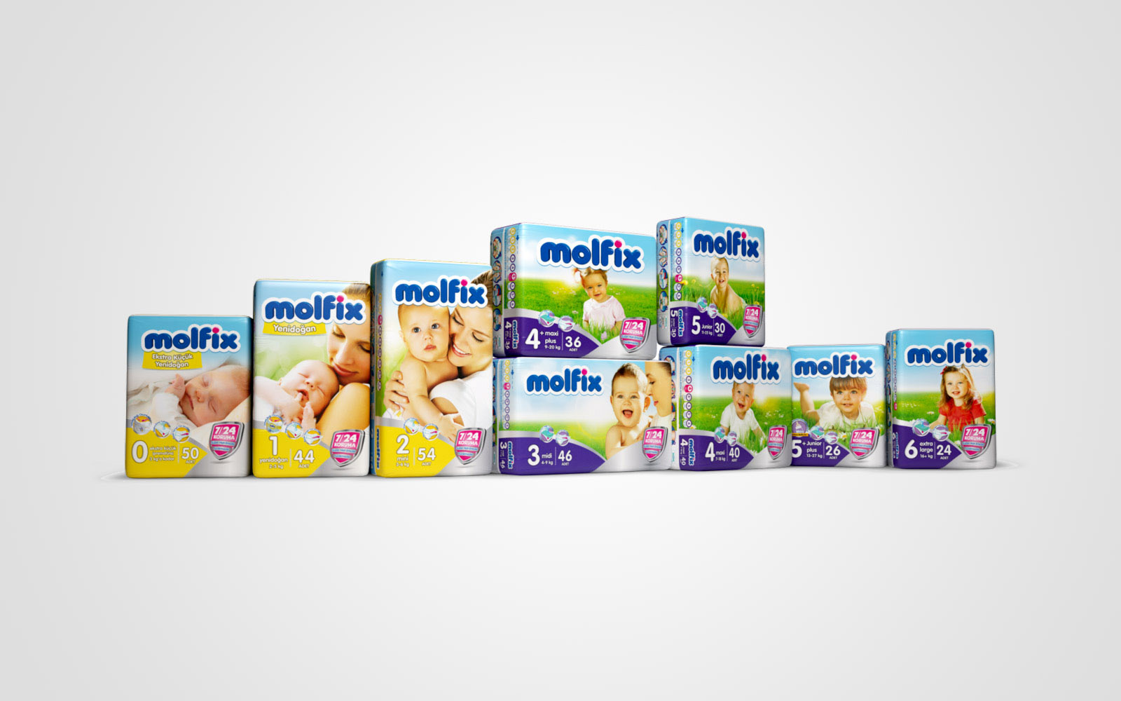 Molfix diaper pack detail