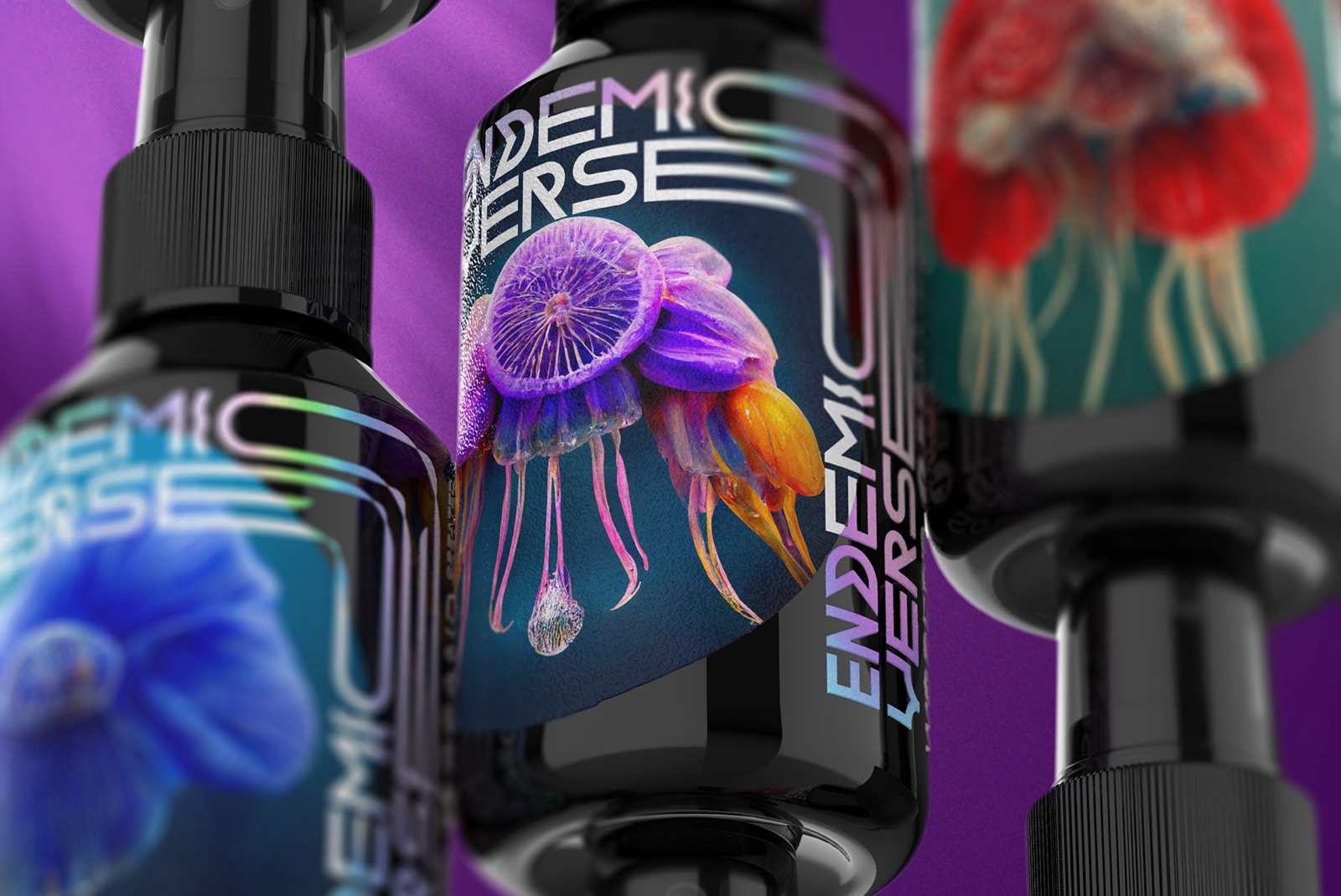 Dreamy Red Petals bottle
