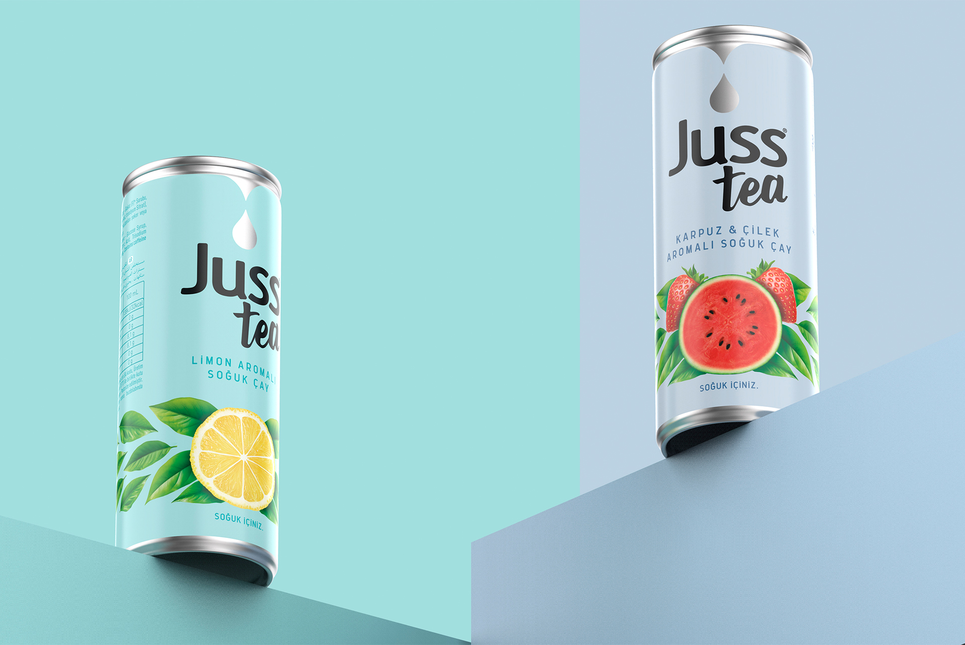Juss Tea watermelon, strawberry and lemon