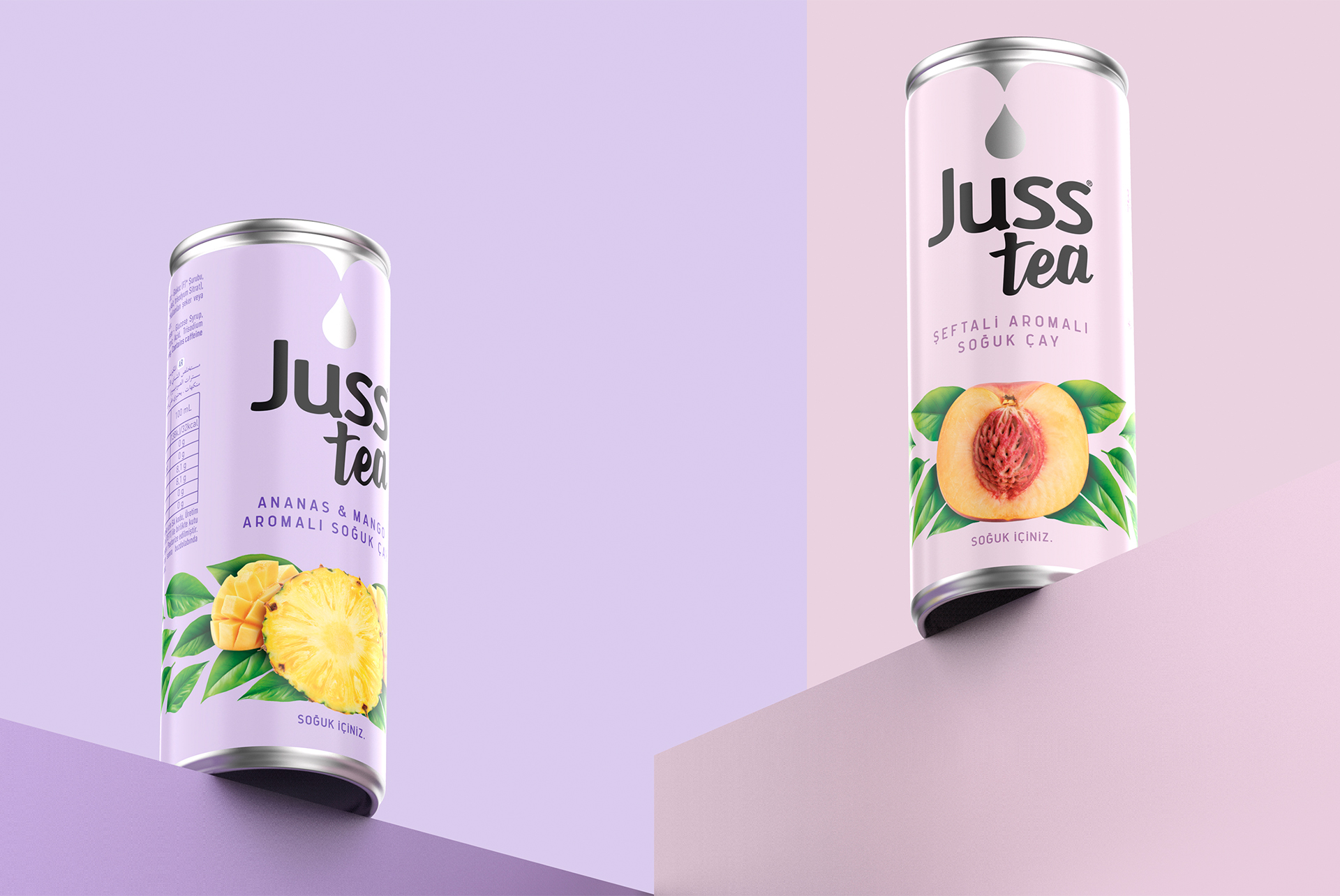 Juss Tea peach, mango and pineapple