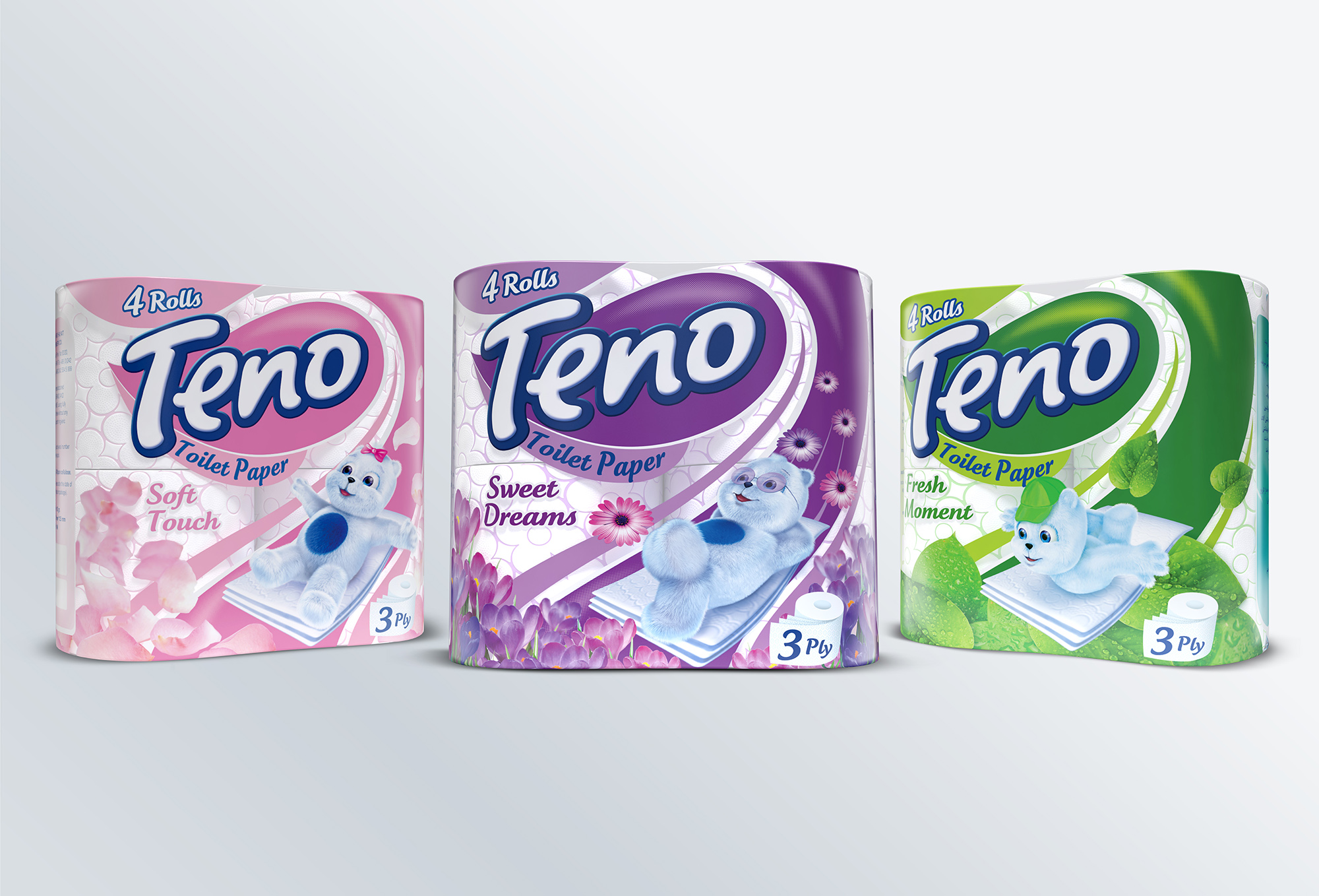 teno toilet paper packaging design