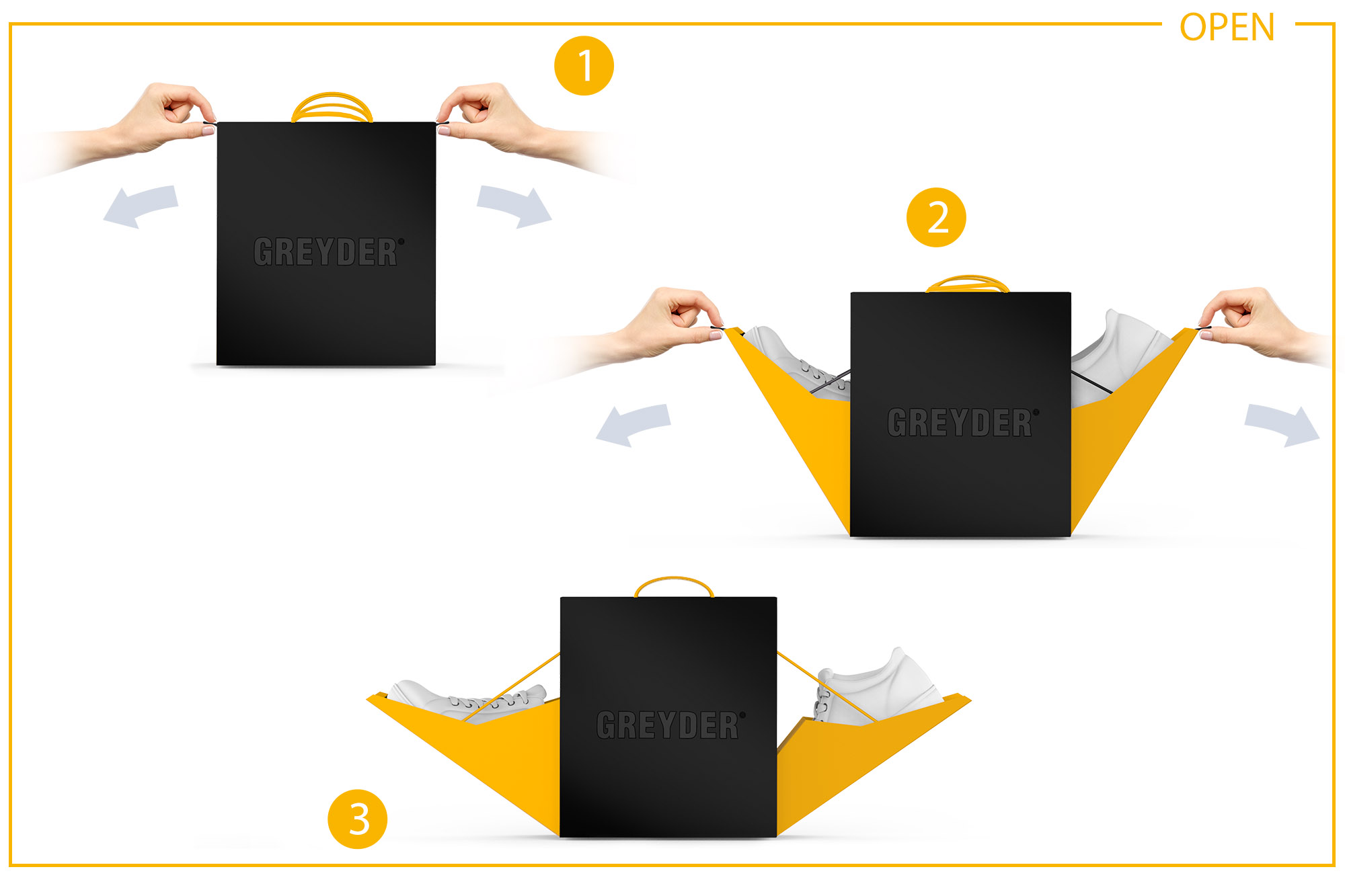 Greyder Shoes Packaging